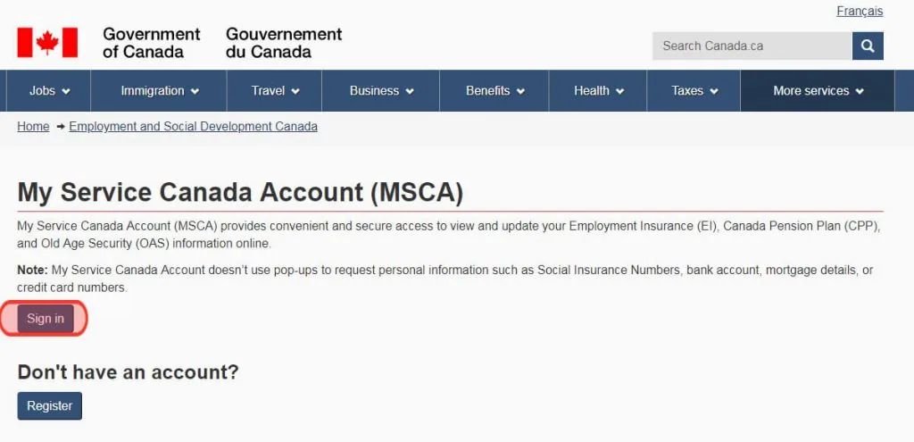 address change Canada Pension Plan (CPP)