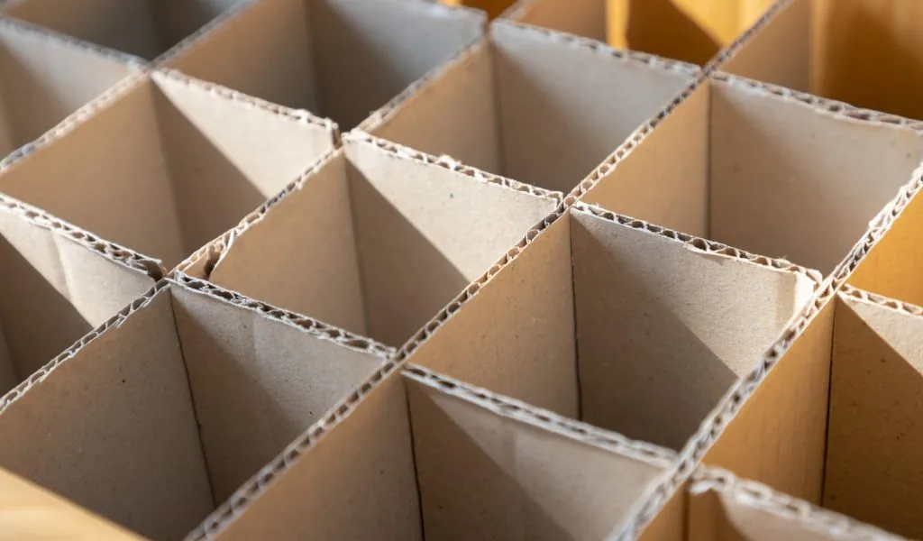 Step 2: Use Wine Glass Boxes With Cardboard Dividers