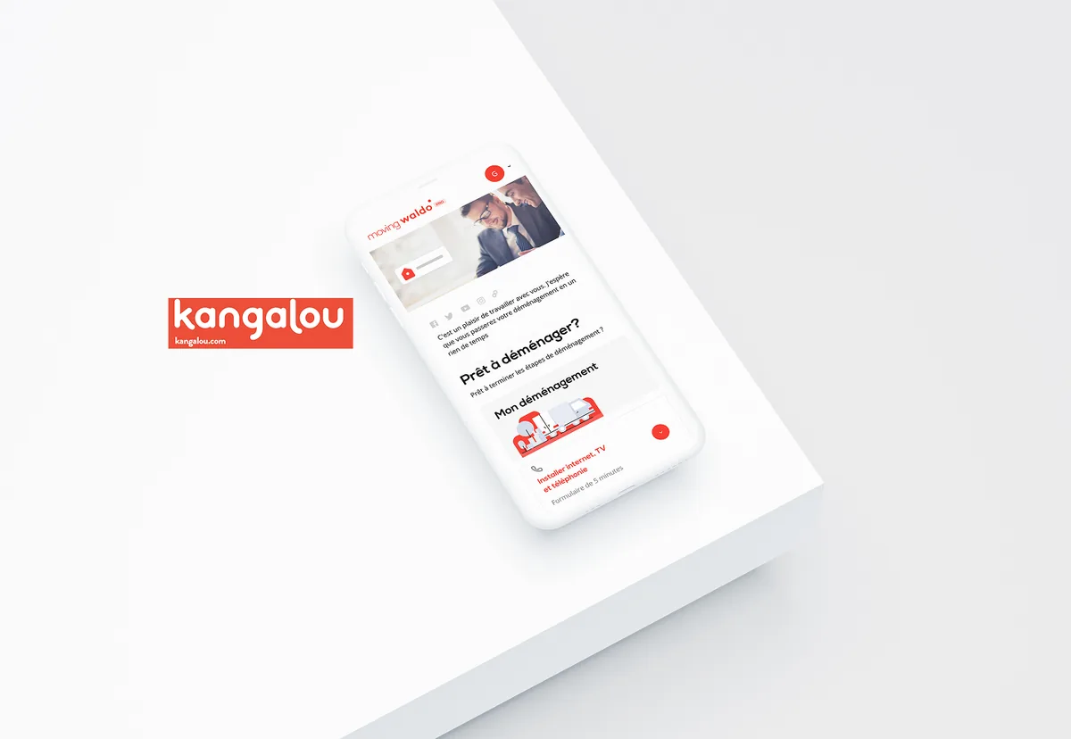 Visuel du partenariat entre Kangalou et MovingWaldo
