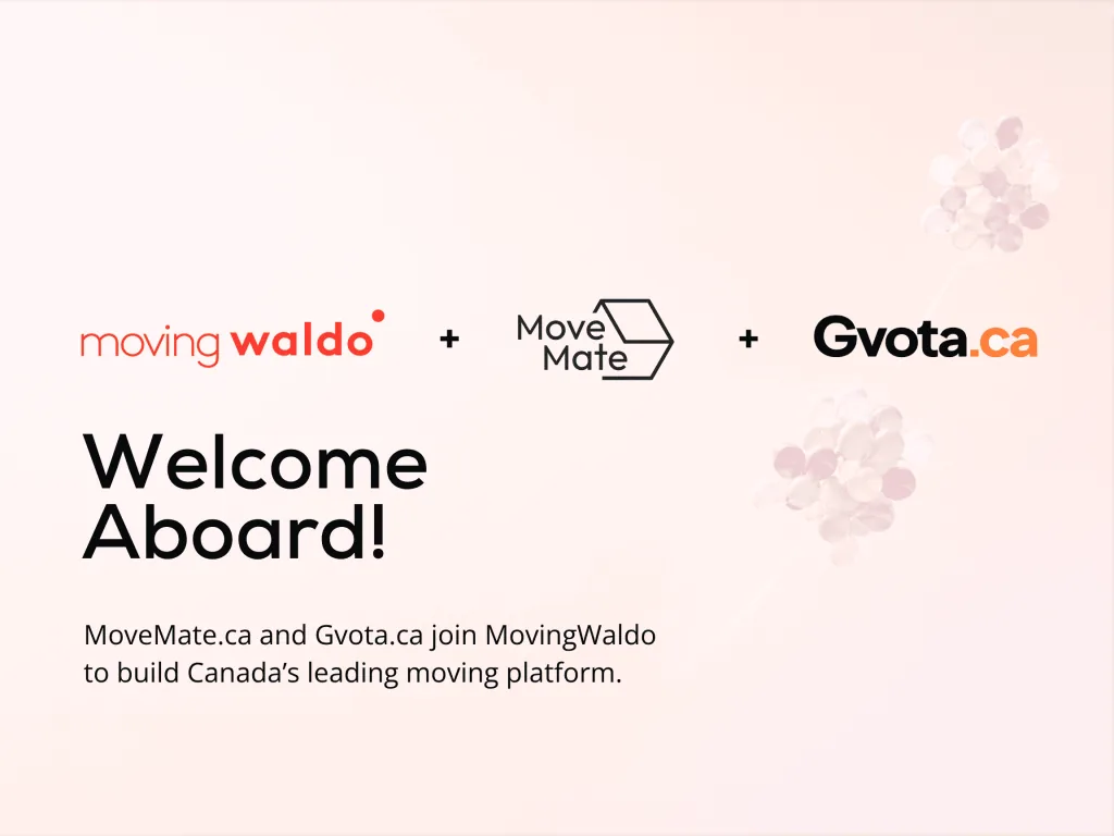 MovingWaldo acquisition announcement for MoveMate.ca and Gvota.ca