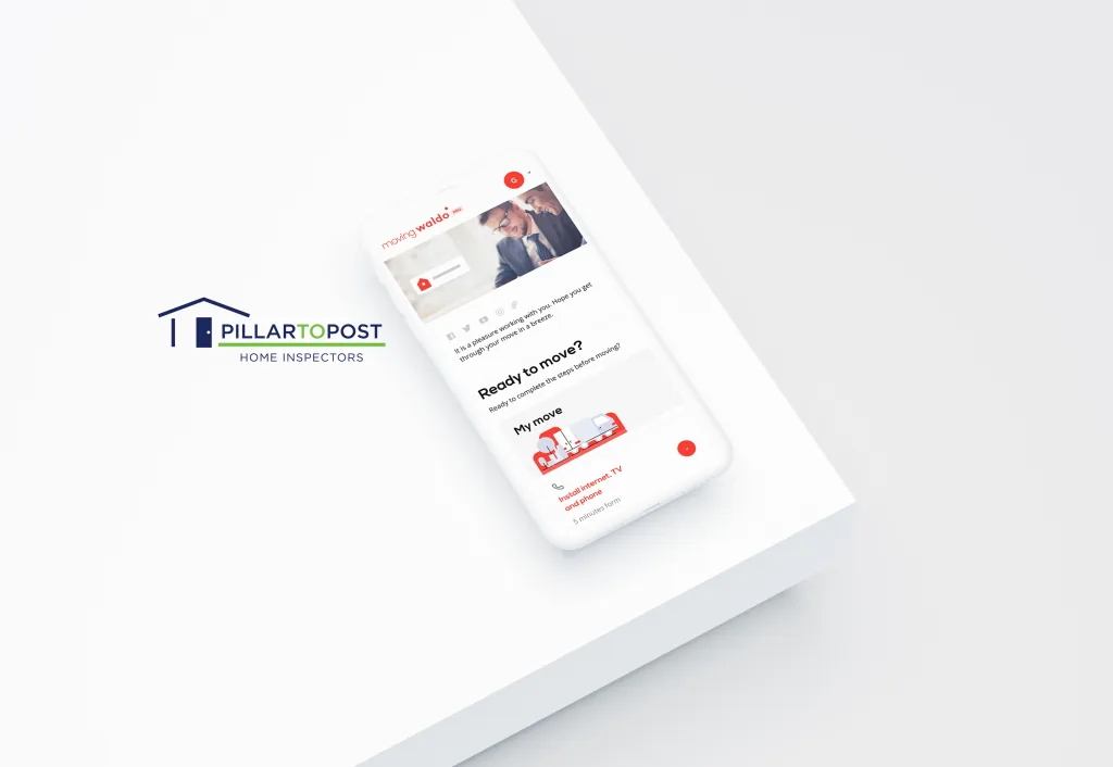 Pillar To Post and MovingWaldo partnership visual