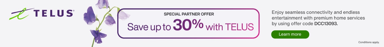 TELUS special partner offer for MovingWaldo customers