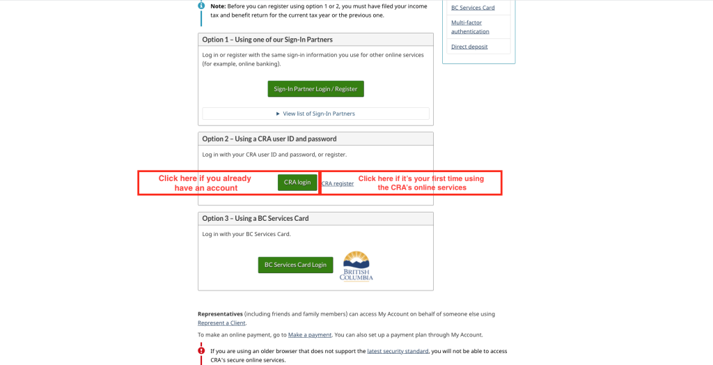 how-to-change-address-government-quebec-CRA-login