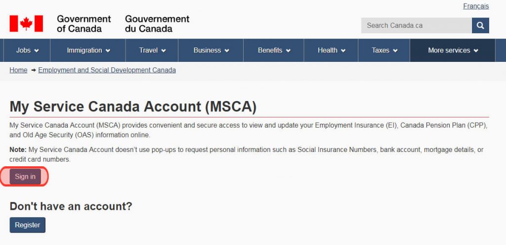address change Canada Pension Plan (CPP)
