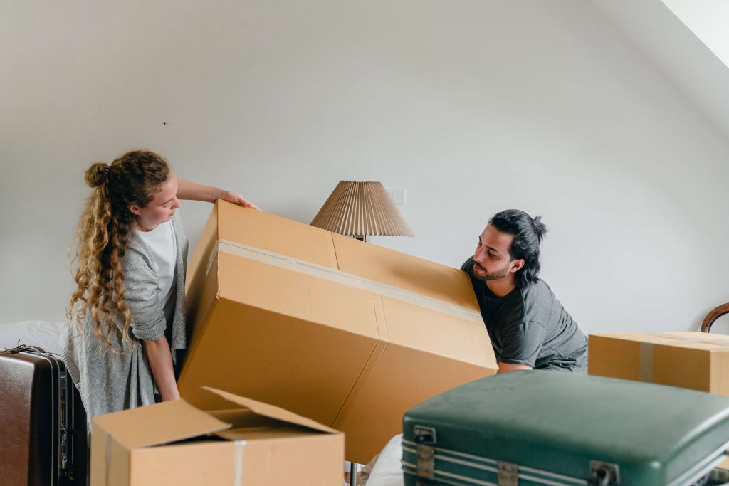 people moving