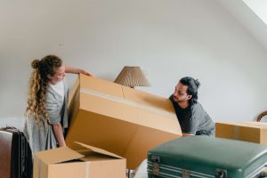 people moving