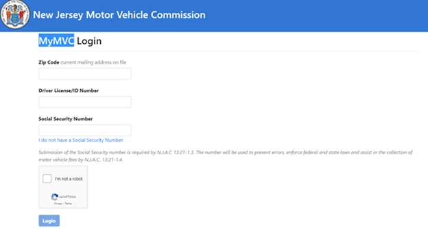 New Jersey Motor Vehicle Commission