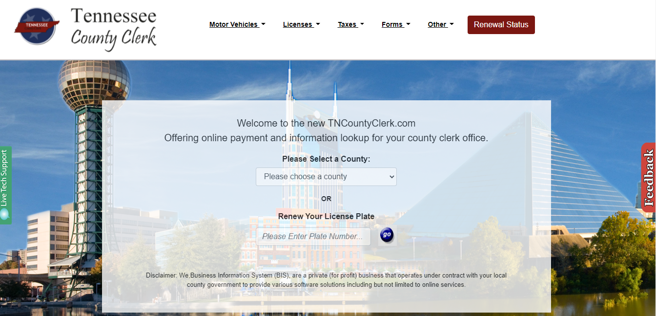 DMV Change of Address, Tennessee, United States