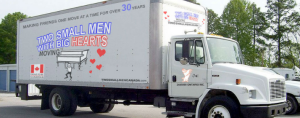 two small men with big hearts truck
