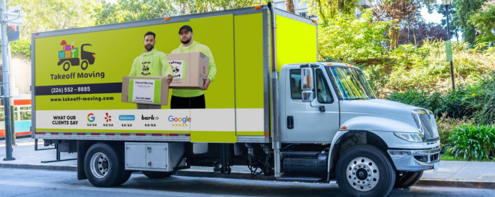 takeoff moving truck