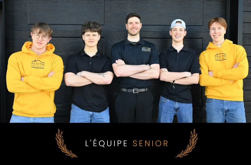 Senior Déménagement équipe hommes