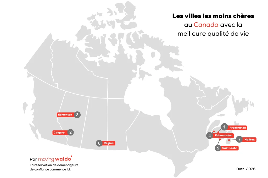 les endroits les moins chers ou vivre au canada carte 2026 par movingwaldo