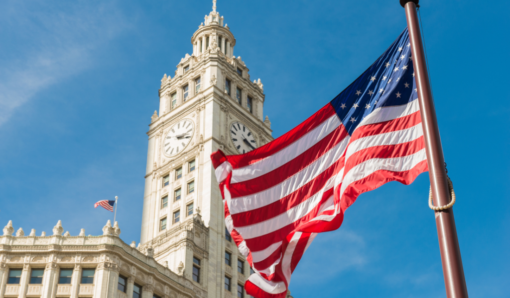 USA flag Top 10 best places to raise a family in the US